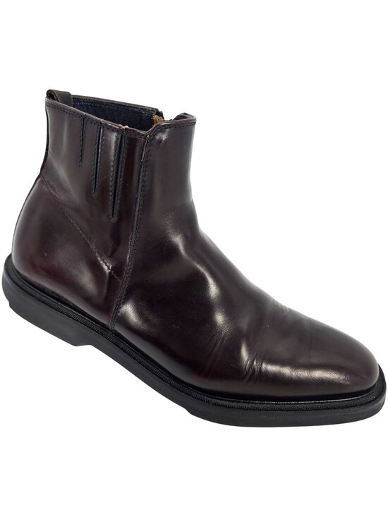 Koil Other - Koil Italy Men's size 11.5D Burgundy Leather Dress Shoes Zip Ankle Chelsea Boots